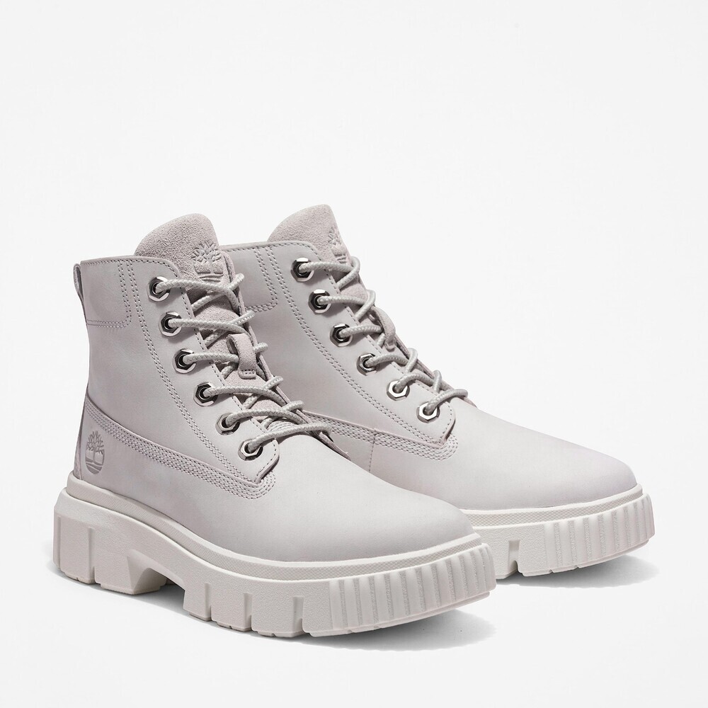 Timberland Greyfield Mid TB0A5RPR032 Boots Women's Gray Leather Lace Up TF9028